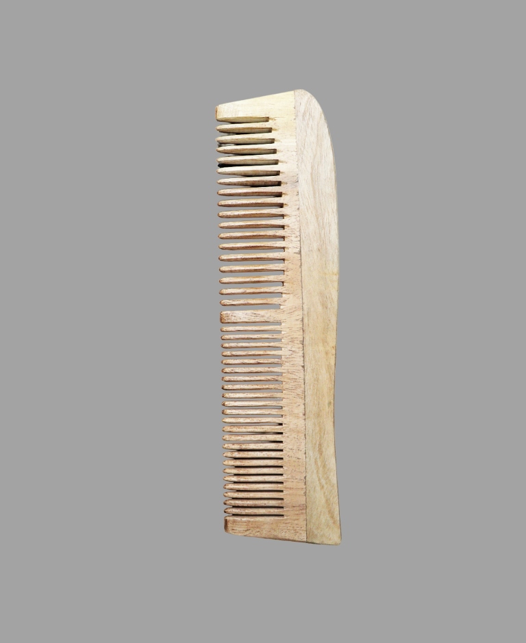 Shuddhikrit Neem Comb | 100% Pure Neem Wood for Men & Women – Standard